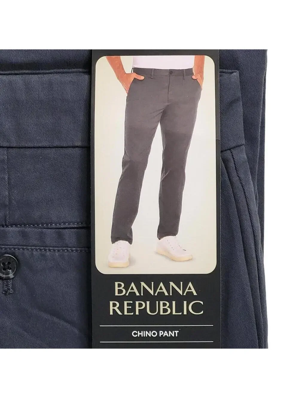 Banana Republic Mens Chino Pants Size 36x30 Gray Straight Slim NEW Stretch Fit